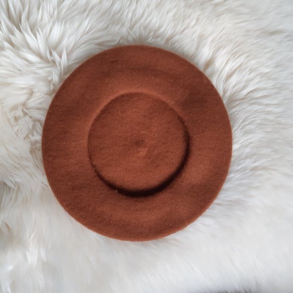 NWT Aldo | 100% wool beret in cognac O/S - Picture 2 of 5